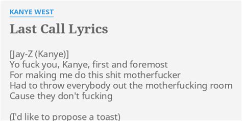 last call louis vuitton|Kanye West – Last Call Lyrics .